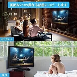 HDMI 分配器 1入力2出力 2画面 同時出力HDMIスプリッター 4K/1080P/720P/3D視覚効果 アルミ合金製本_画像3