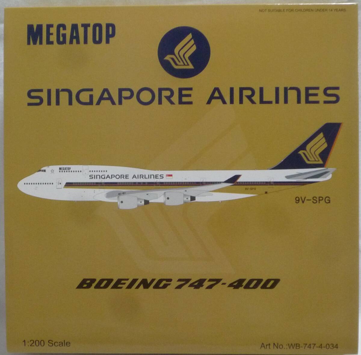 JFOX（1/200）シンガポール航空　747-400 9V-SPG「Megatop」_画像5