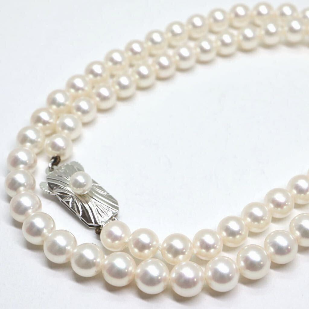 MIKIMOTO(ミキモト)《アコヤ本真珠ネックレス》M 約5.5-6.0mm珠 21.6g 約43cm pearl necklace ジュエリー jewelry DA0/DA0