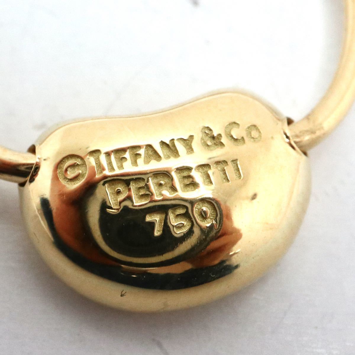 TIFFANY&Co.(ティファニー）《K18(750) ビーンリング》M 約2.4g 9.5号 ジュエリー ring 指輪 jewelry EB4/EB6_画像5