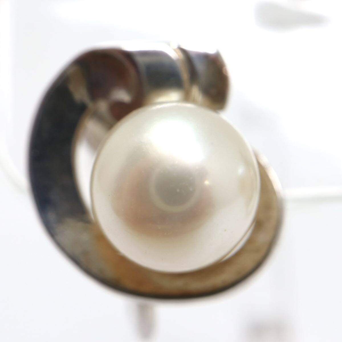 MIKIMOTO(ミキモト)箱付き!!《アコヤ本真珠イヤリング》M 約6.9mm珠 4.2g pearl earring ジュエリー jewelry DA0/DA0_画像6