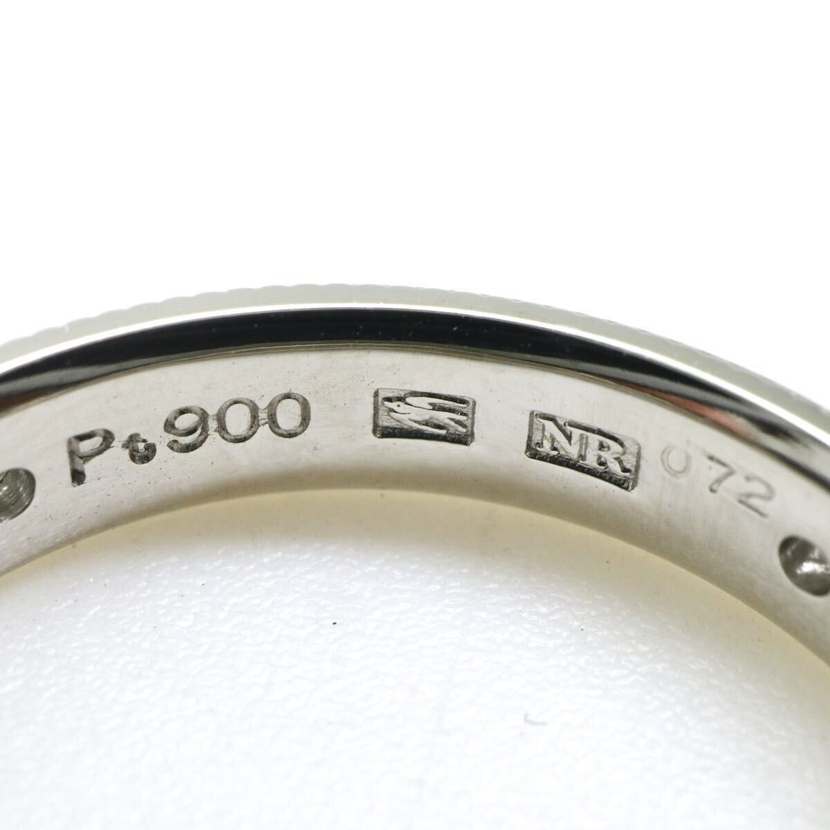 NINA RICCCI（ニナリッチ)/SEIKO jewelry(セイコー)《Pt900 天然ダイヤモンドフルエタニティリング》M 約5.8g 約15号 ring 指輪 EC5/ED6の画像8