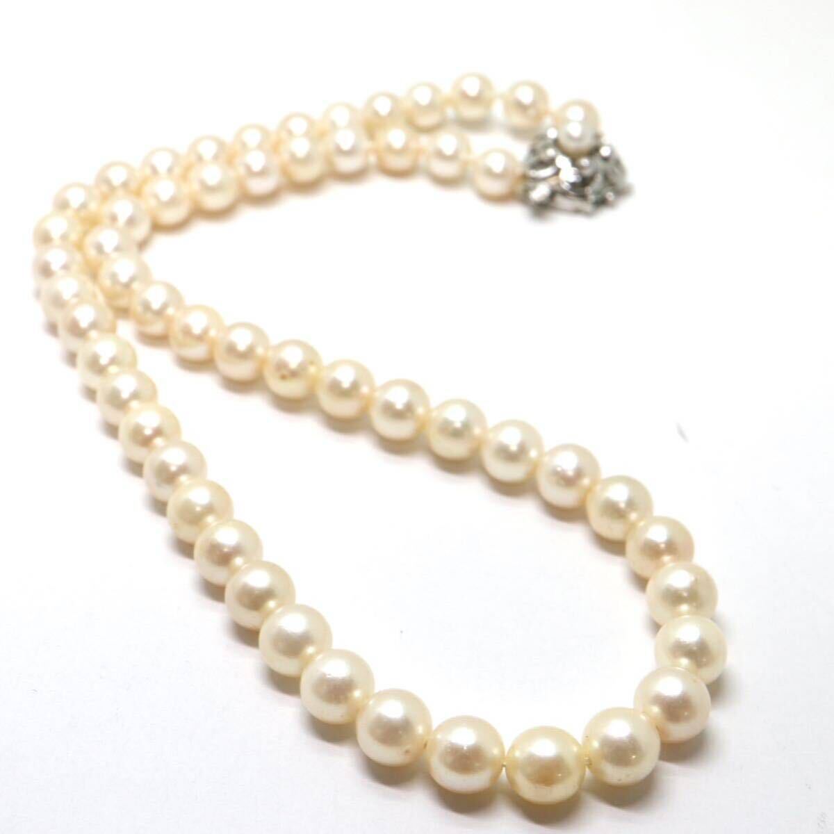 《アコヤ本真珠ネックレス》A 約7.0-7.5mm珠 31.4g 約41cm pearl necklace ジュエリー jewelry DB0/DB0_画像5