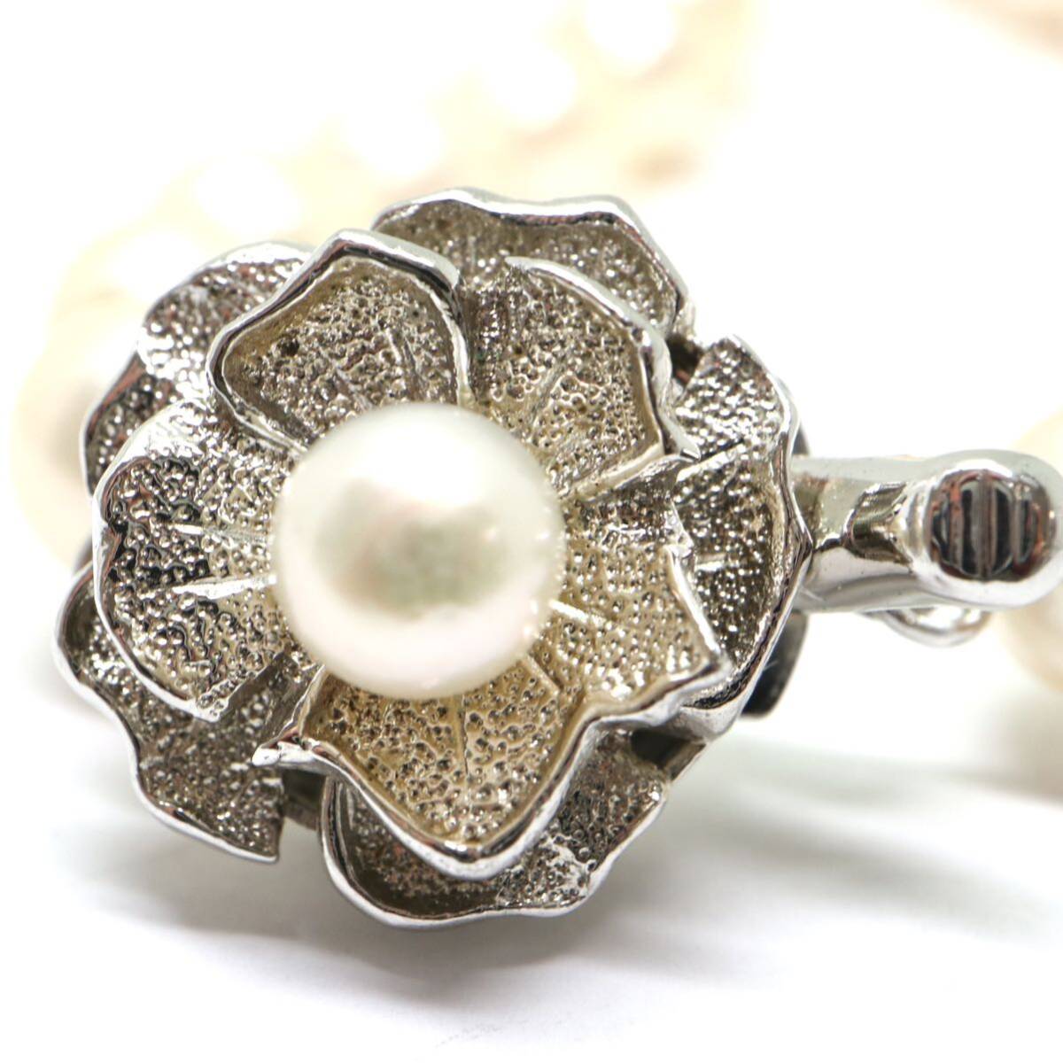 《アコヤ本真珠ロングネックレス》A 約7.0-7.5mm珠 46.9g 約61.5cm pearl necklace ジュエリー jewelry DD0/EA0の画像7