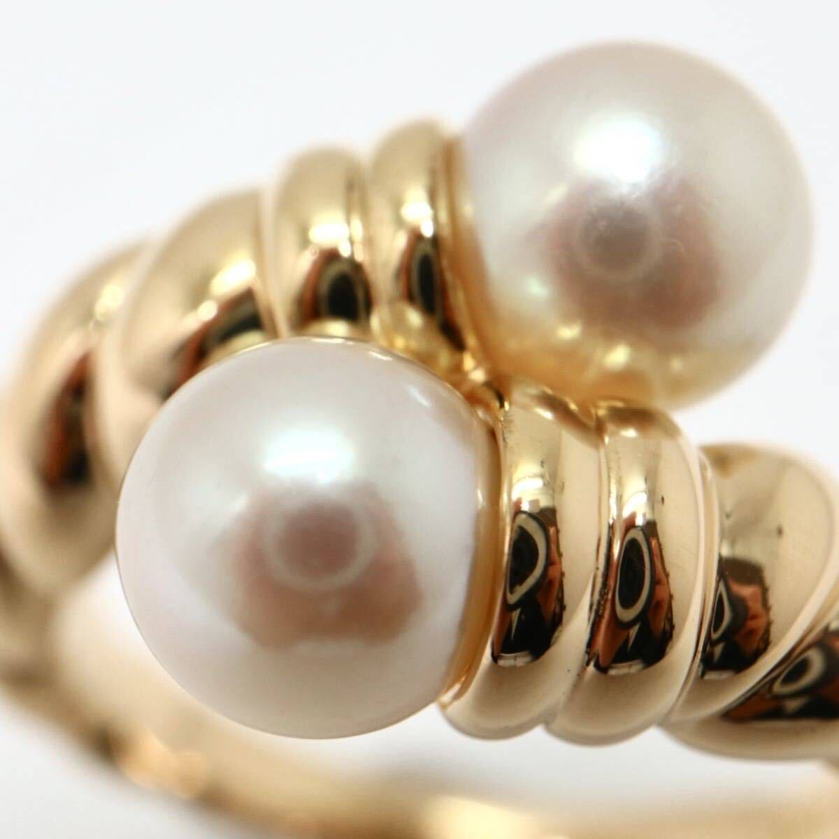 TASAKI(田崎真珠)《K18 アコヤ本真珠リング》A ◎5.6g 約10号 パール pearl ring 指輪 jewelry ジュエリー ED5/ED5の画像4