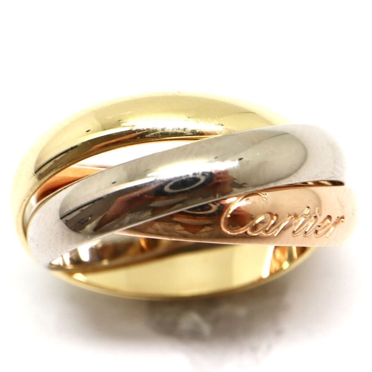Cartier(カルティエ)箱/証明書付き!!《K18(750)トリニティリング》A 約7.2g 約6号 ring 指輪 jewelry ジュエリー EF1/EF1の画像4