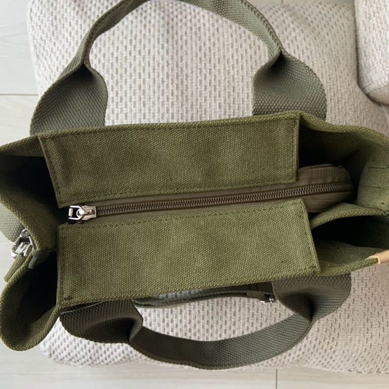  большая сумка Mini большая сумка меньше модный брезент симпатичный легкий большая вместимость парусина 3 перегородка . хаки 
