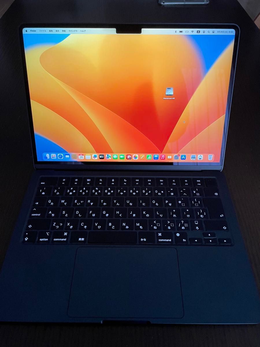 超美品 MacBook Air 13インチ M2 8GB SSD 256GB ミッドナイト 超美品 MacBook Air 13インチ M2 8GB SSD 256GB ミッドナイト
