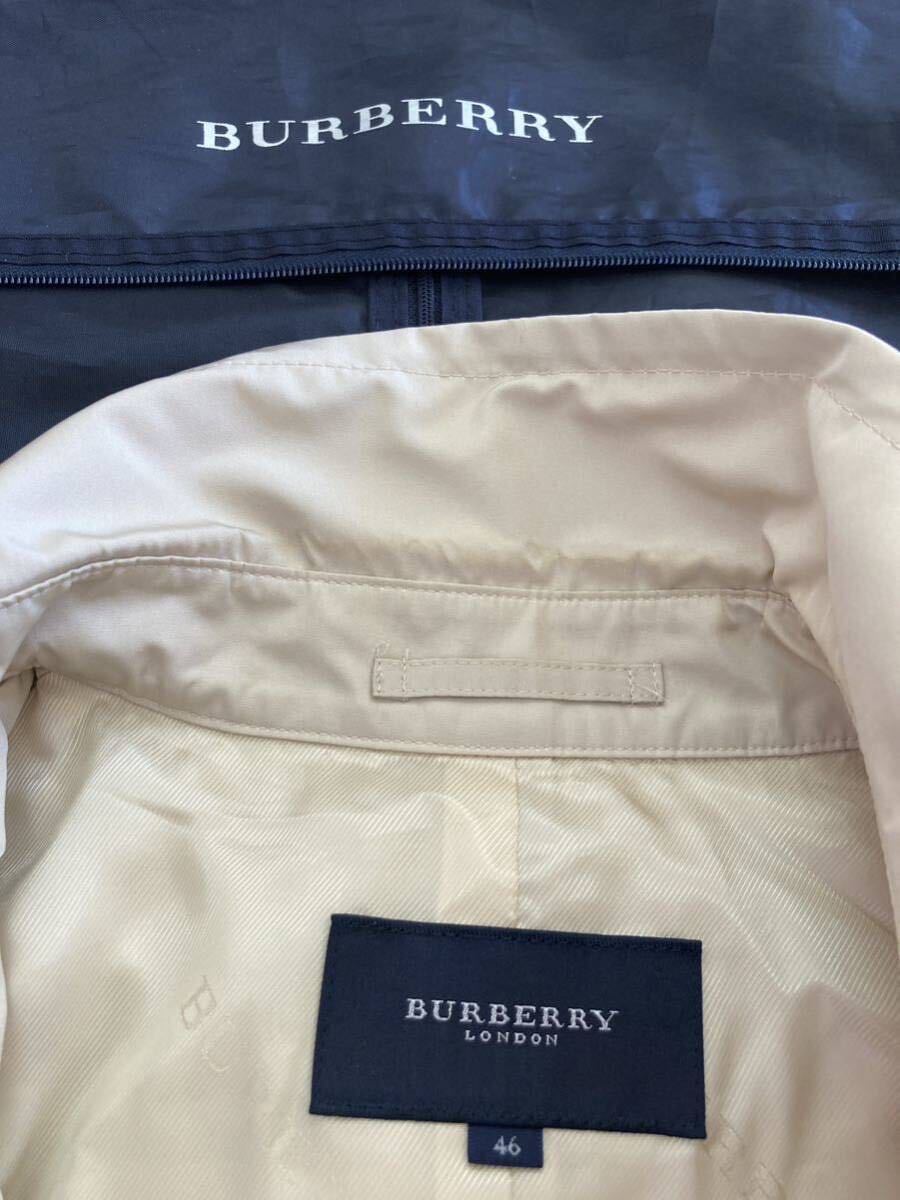 【春秋】BURBERRYLONDON バーバリーロンドン レディース46 大きいサイズ トレンチコート スプリングコート ポリエステル生地 日本製_画像4