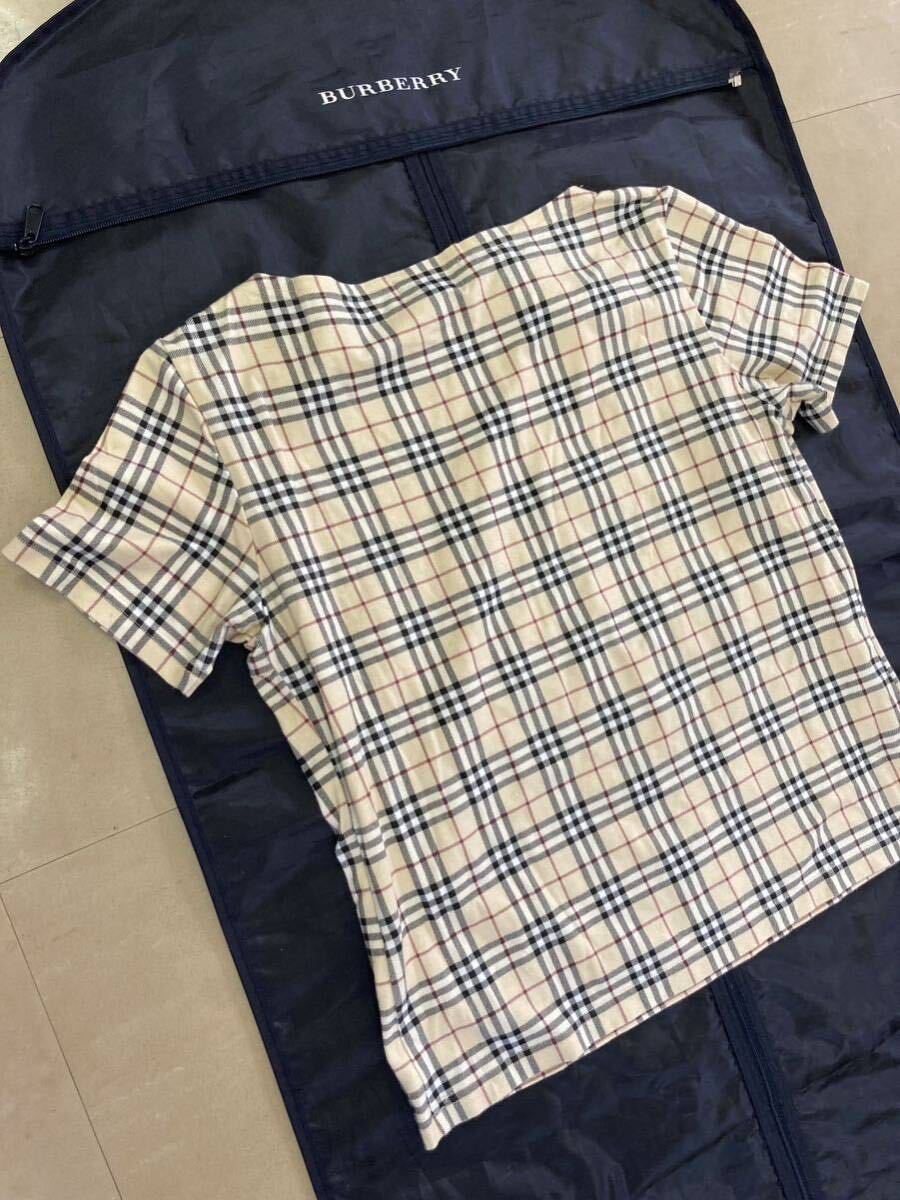 【春夏】BURBERRYLONDON バーバリーロンドン レディース42 大きいサイズ 半袖Tシャツ 半袖カットソー ノバチェック_画像2