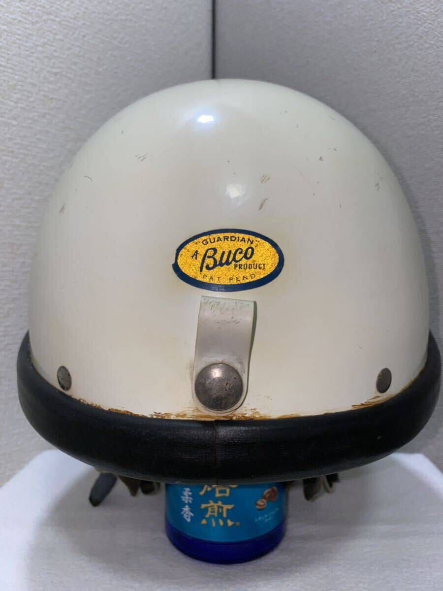 希少 1960 Sシェル buco GUARDIAN ハーフヘルメット サイズ 56-57 検) bell mchal ガーディアン プロテクター トラベラー ビンテージ 当時_画像3