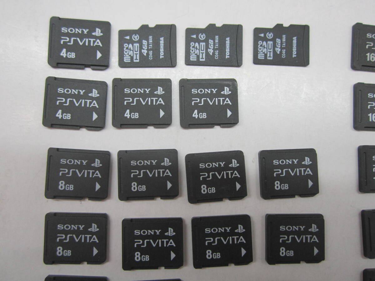 G0315-1H/ SONY Psvita メモリーカード まとめ 4GB×7 8GB×10 16GB×25 32GB×7 64GB×4 計53枚_画像2