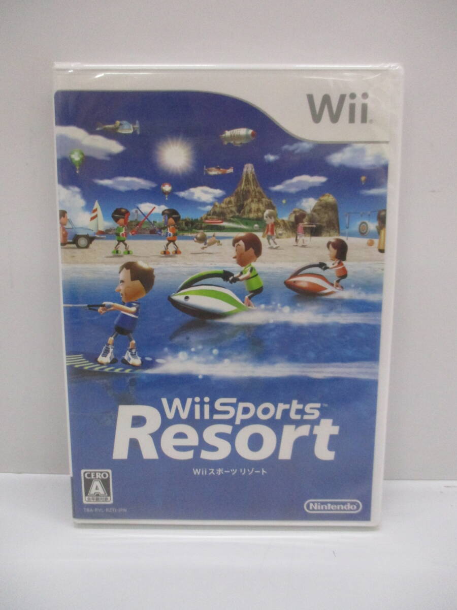 G0308-8A/ 未開封 Wii Sports Resort Wiiスポーツ リゾート ソフト_画像1