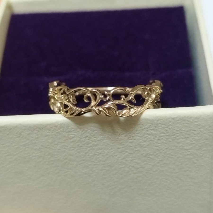 【美品】agete アガット オリーブ 透かしリング K10 11号 現行品 K10 アガット 11号 オリーブ透かしリング|Yahoo!フリマ(旧