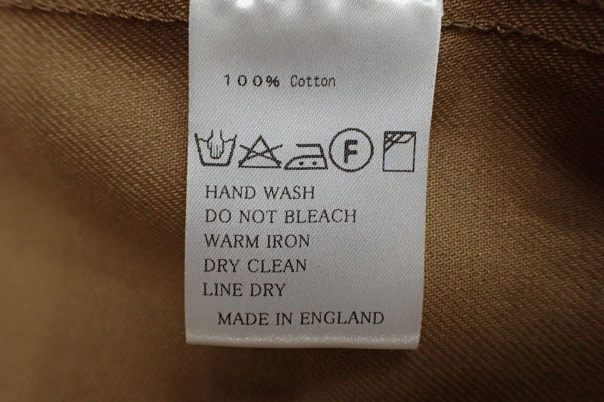 ◆衣類154 イギリス製 Yarmo UTILITY CLOTHING メンズ トレンチコート◆アウター ジャケット/古着/消費税0円_画像9