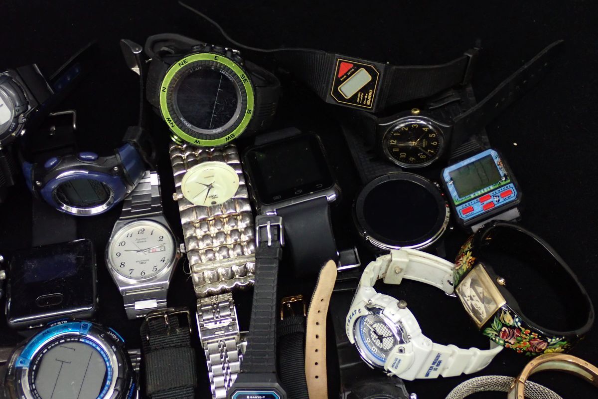 ▲腕時計 大量まとめて▲ジャンク品/クォーツ式多数/Swatch/TIMEX/ALBA/CASIO/REGUNO/スウォッチ/カシオ/メンズ/レディース/消費税0円_画像4