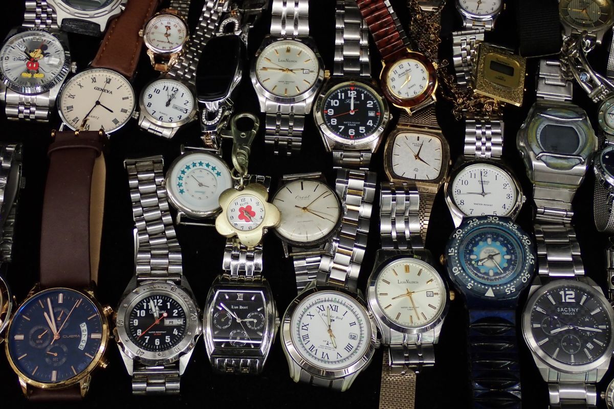 ▲腕時計 大量まとめて▲ジャンク品/クォーツ式多数/Swatch/TIMEX/ALBA/CASIO/REGUNO/スウォッチ/カシオ/メンズ/レディース/消費税0円_画像9