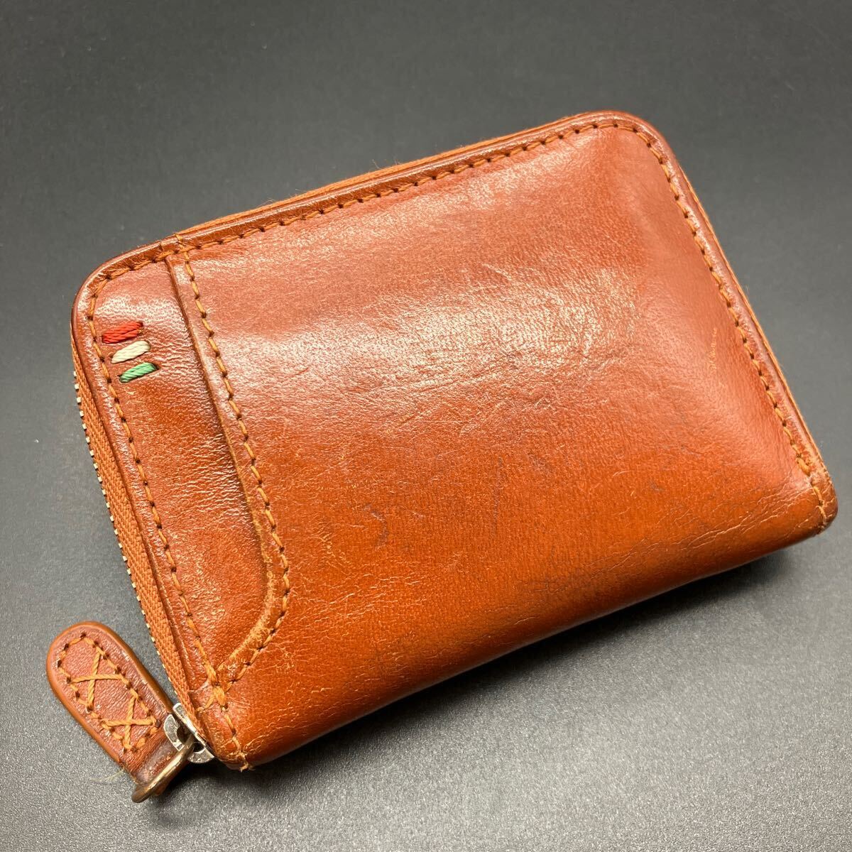 即決 Italian Leather コインケース 小銭入れの画像1