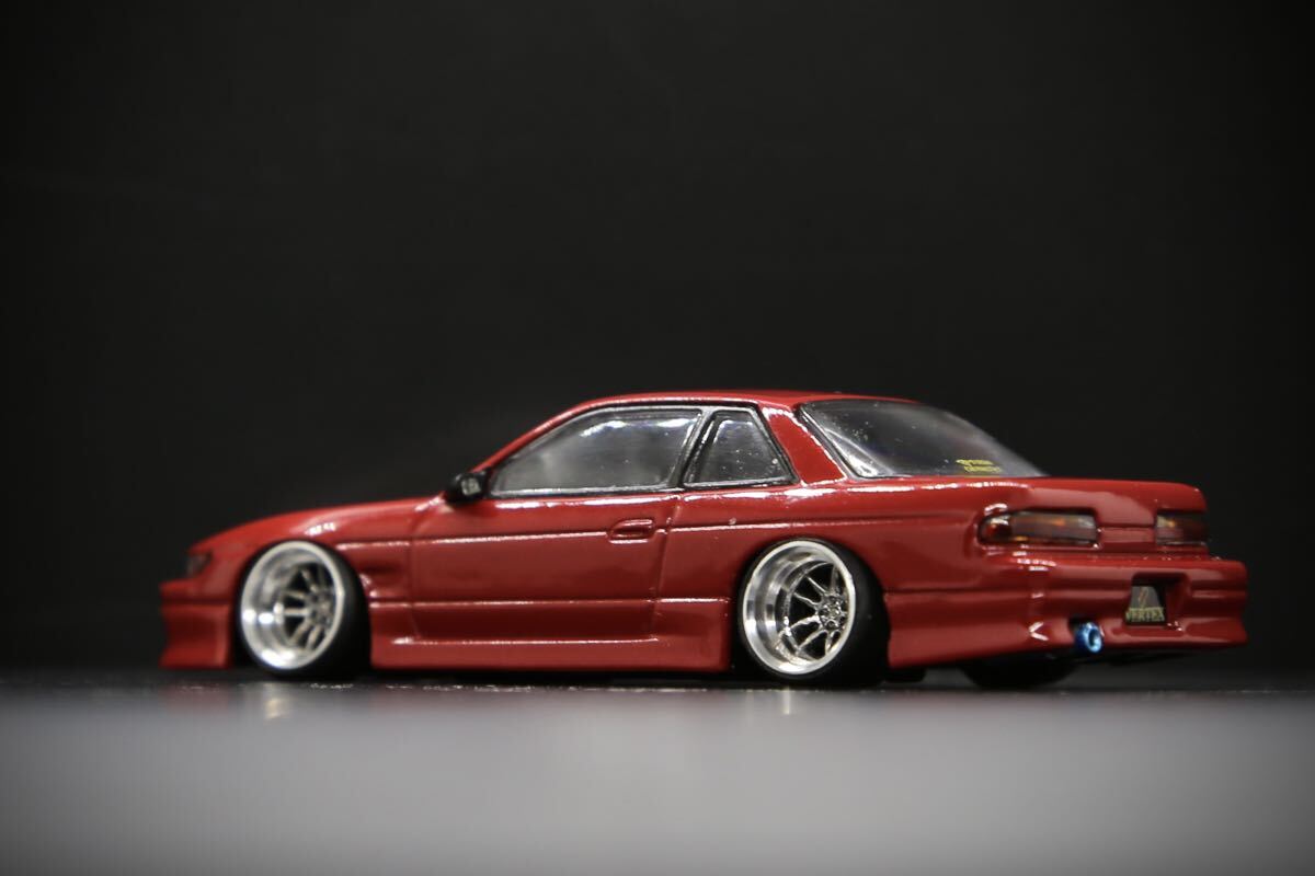 tarmac works[KaiZ] 1/64 VERTEX NISSAN SILVIA S13 改 深リム ローダウン 改造 カスタム品 の画像3