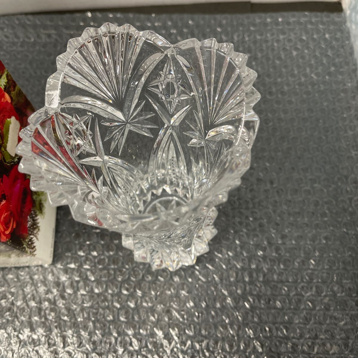 ● VINCENNES CRYSTAL VASE 花瓶 ガラス CD-9015038 未使用品 ●_画像3