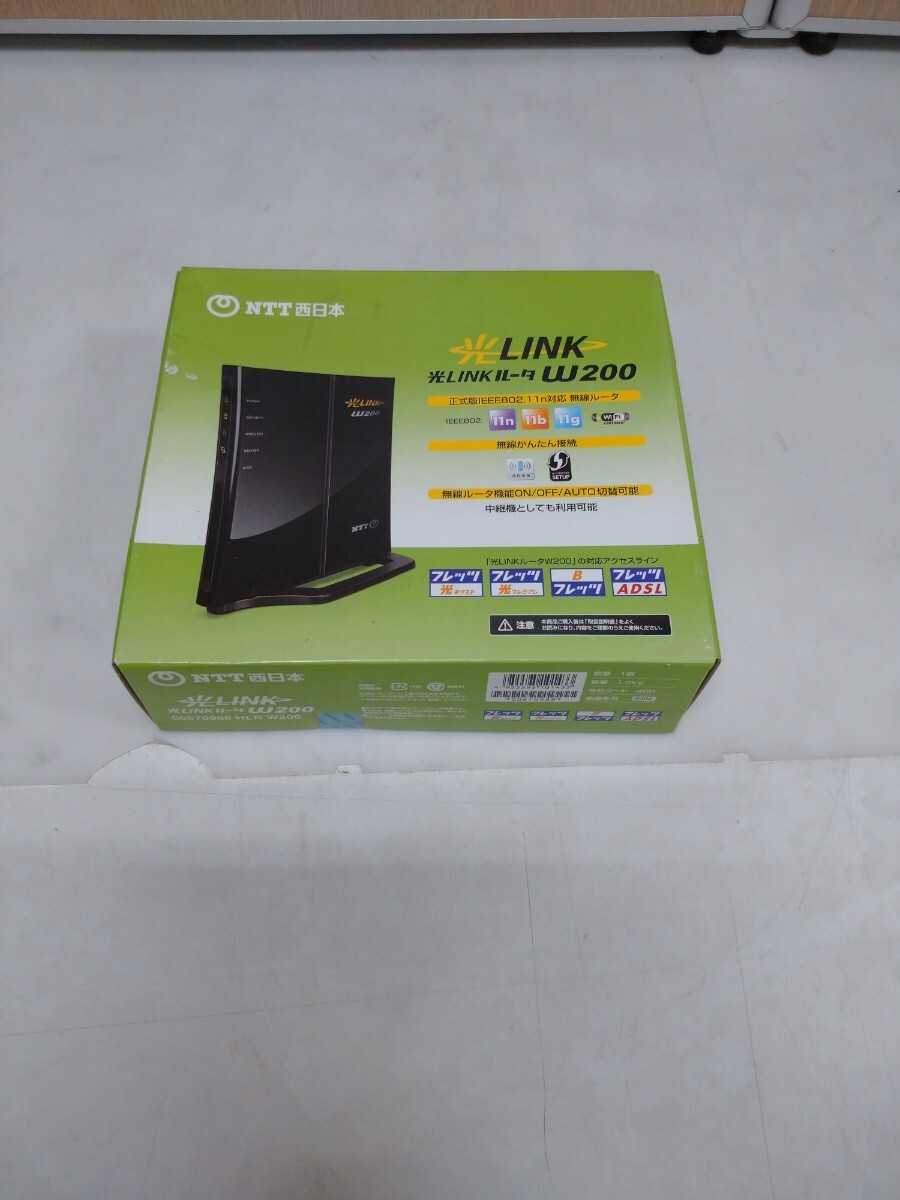 ☆光LINKルータ W200 無線ルータ NTT西日本 Wi-Fi AOSS対応 WPS対応 未開封品_画像1