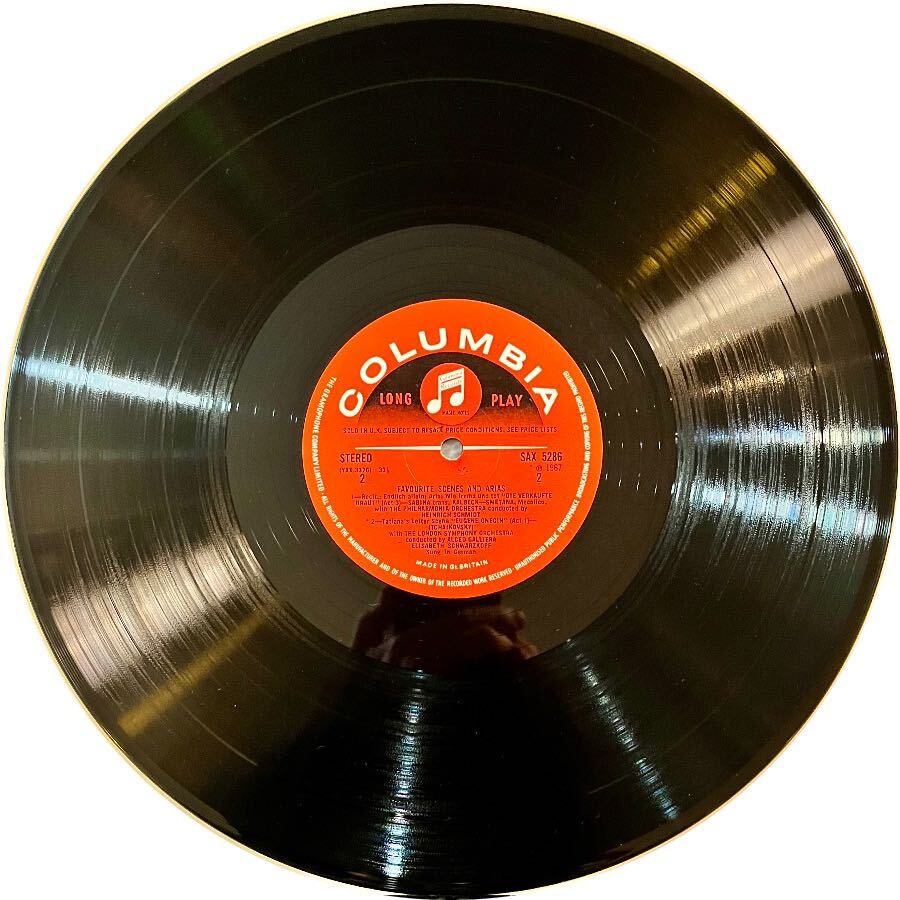 英COLUMBIA S/C SAX5286 オリジナル シュヴァルツコップ 『フェイヴァリット・シーン& アリアズ』の画像6