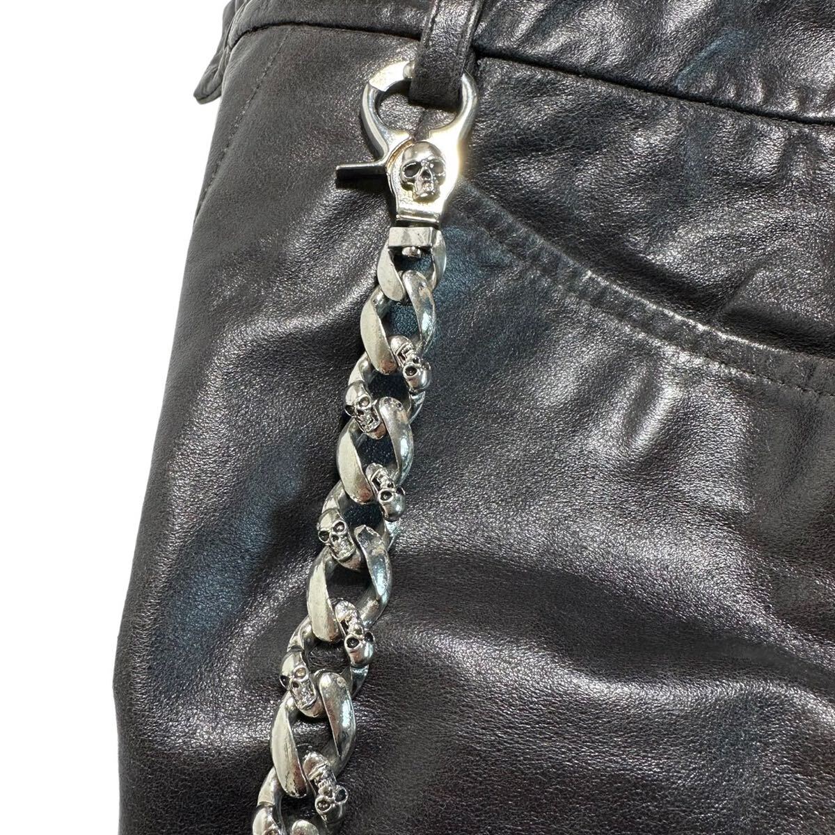 Rare 00s Japanese Label skull wallet chain Y2K goa Rare 00s Japanese Label skull wallet chain Y2K goa