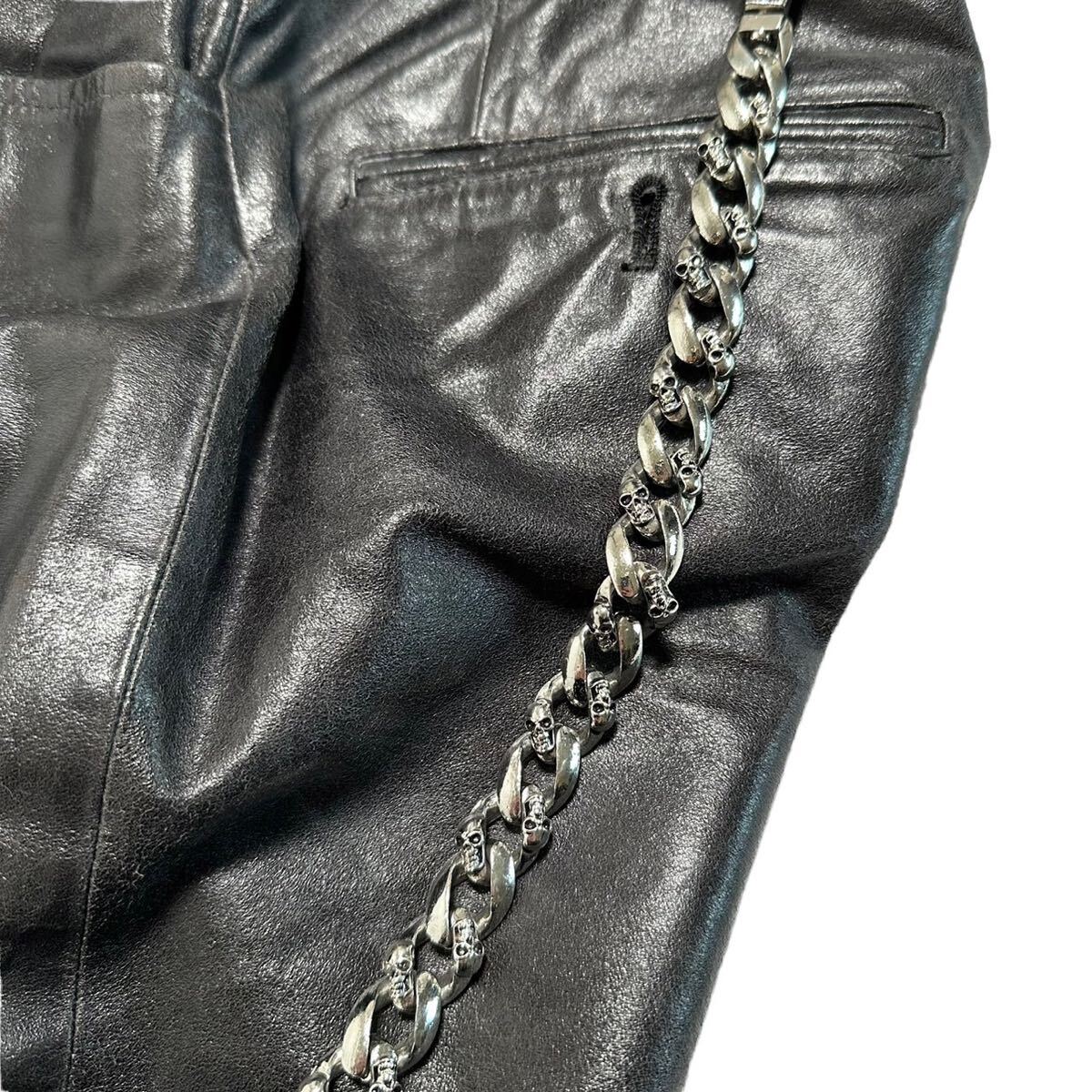Rare 00s Japanese Label skull wallet chain Y2K goa Rare 00s Japanese Label skull wallet chain Y2K goa