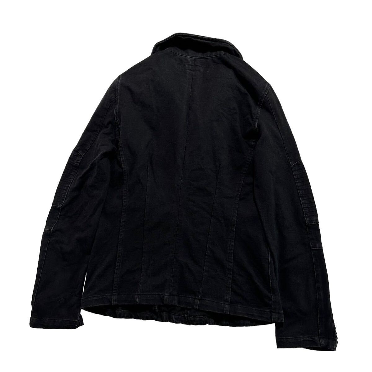 Rare Japanese Label leather jacket Y2K 14th addiction share spirit ifsixwasnine kmrii lgb goa gunda obelisk TORNADO MART roenの画像4