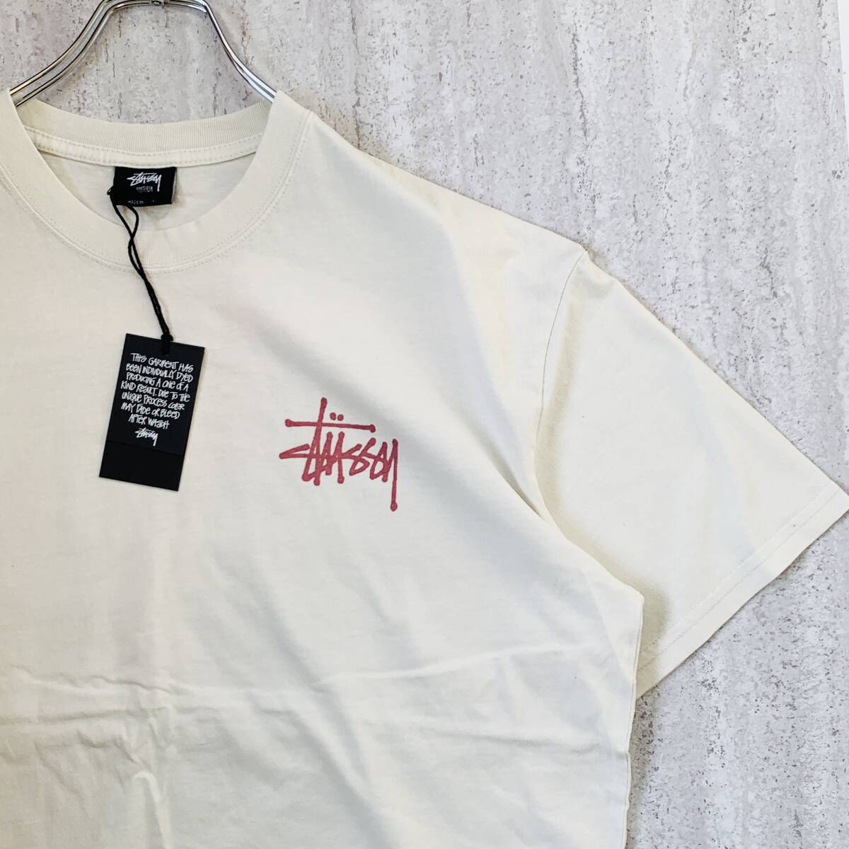 海外限定 Stussy ステューシー Tシャツ ロゴ ビッグロゴ M_画像3