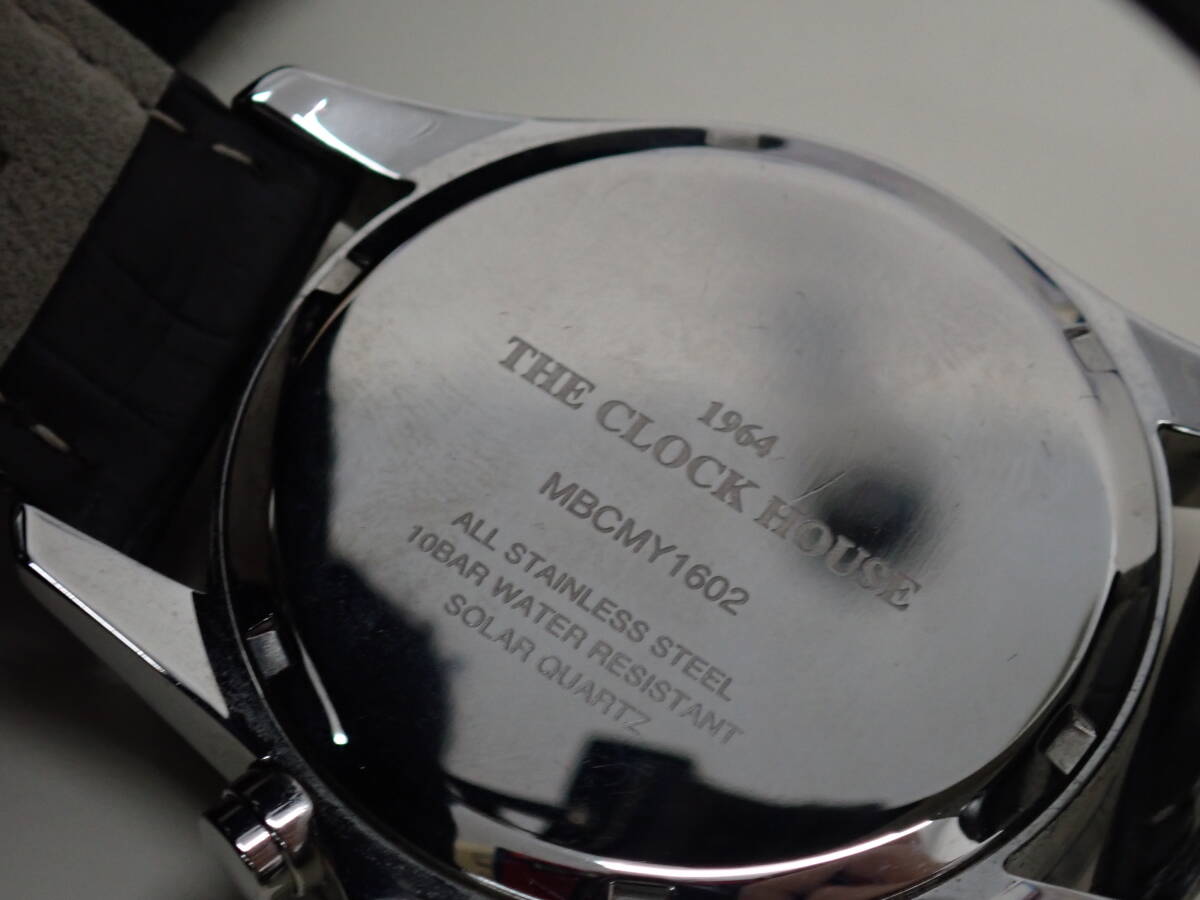 2604★クロックハウス 1964 THE CLOCK HOUSE 腕時計・MBCMY1602・メンズ・ソーラー・クロノグラフ 稼働 中古の画像7