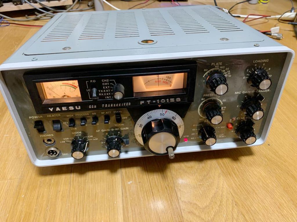 YAESUの名機　FT-101 ES 100W改造機　27Mhz水晶付き　CB無線　NASA オーフナ　28Mhz アマチュア無線　無線機