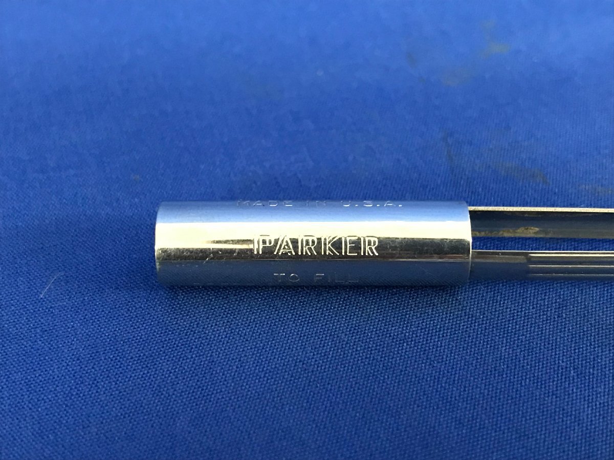 ★１４―０４９★万年筆　PARKER/パーカー 黒(18K) 緑 2点まとめて 筆記用具 文房具 昭和レトロ アメリカ製 コレクション[60]_画像4