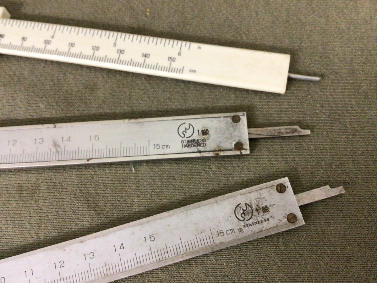 *K-239* vernier calipers 12 point set mitsutoyo/KANON made of stainless steel / dial gauge attaching summarize size 15cm/20cm/30cm 1 point adjustment screw lack of equipped [80]