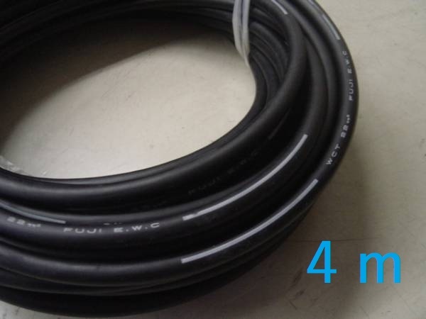富士電線 キャプタイヤケーブル WCT 22スケ(22sq) 黒色 4m(溶接用品) の画像1