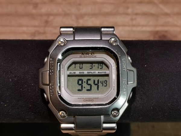 【陵】h86ub106r　CASIO G-SHOCK MR-G MRG-110 クオーツ 腕時計 電池・パッキン交換済　・時計・　検索) フルメタル　カシオ　Gショック_画像1