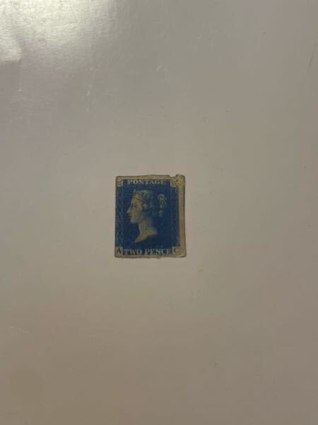 ペンスブルー　ペニーブラック　1840年イギリス　世界最古の郵便切手_画像1