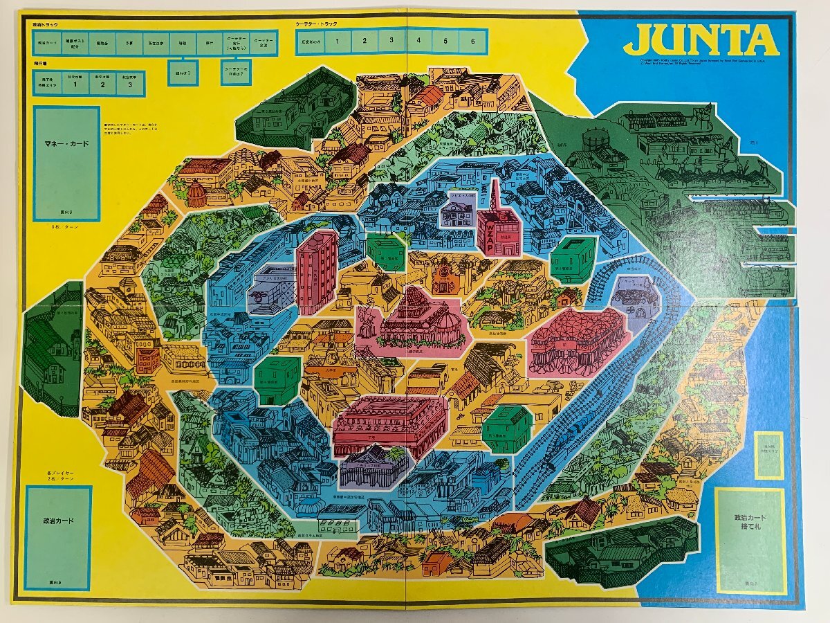 【ボードゲーム】ホビージャパン フンタ JUNTA No.121 1985年 Hobby JAPAN ※パーツ未チェック※ ☆_画像9