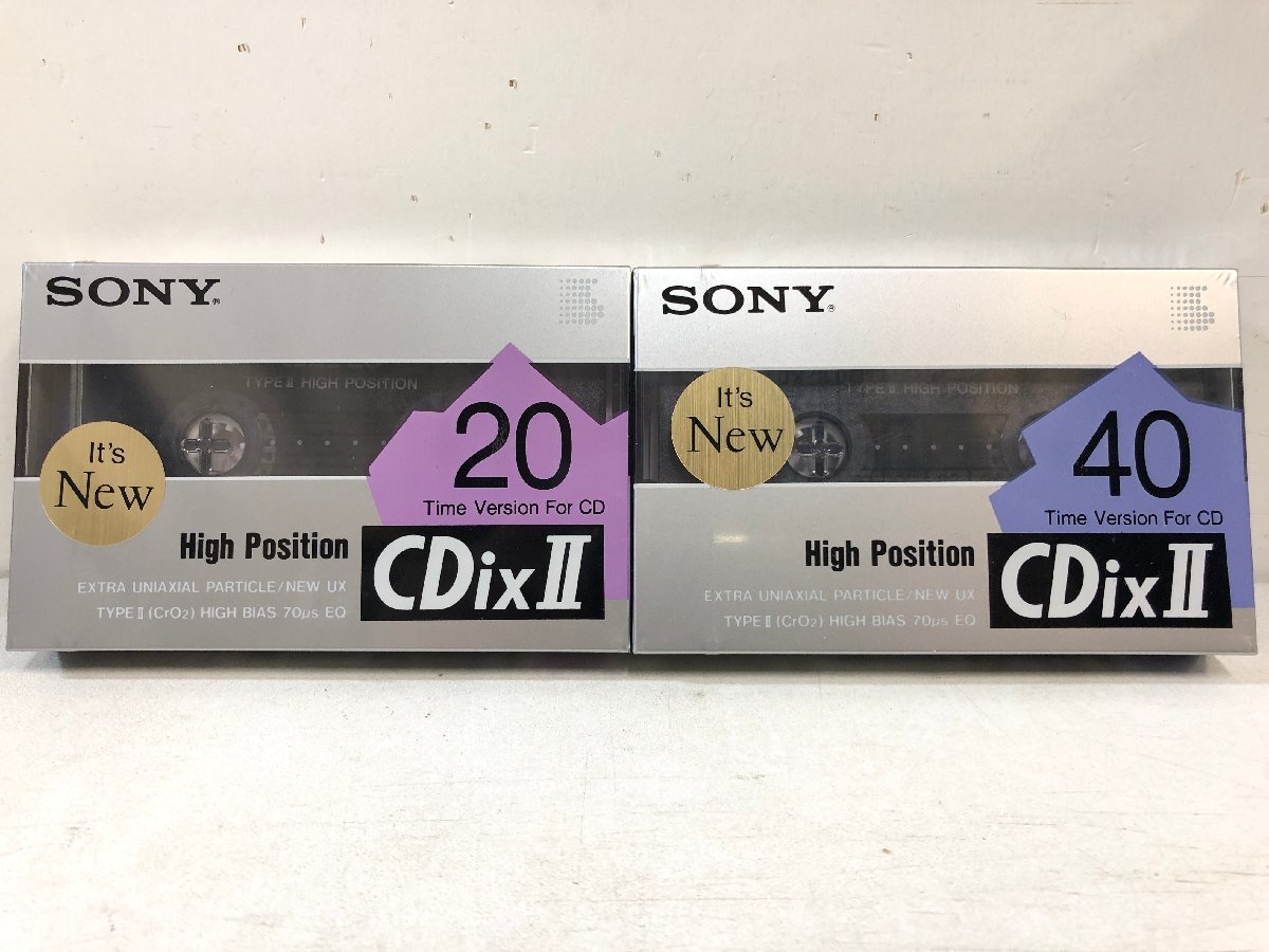 【未開封まとめて 26本】カセットテープ SONY『CDixⅡ20分×12本』+『CDixⅡ40分×14本』ハイポジション 生テープ ソニー ▲店_画像3