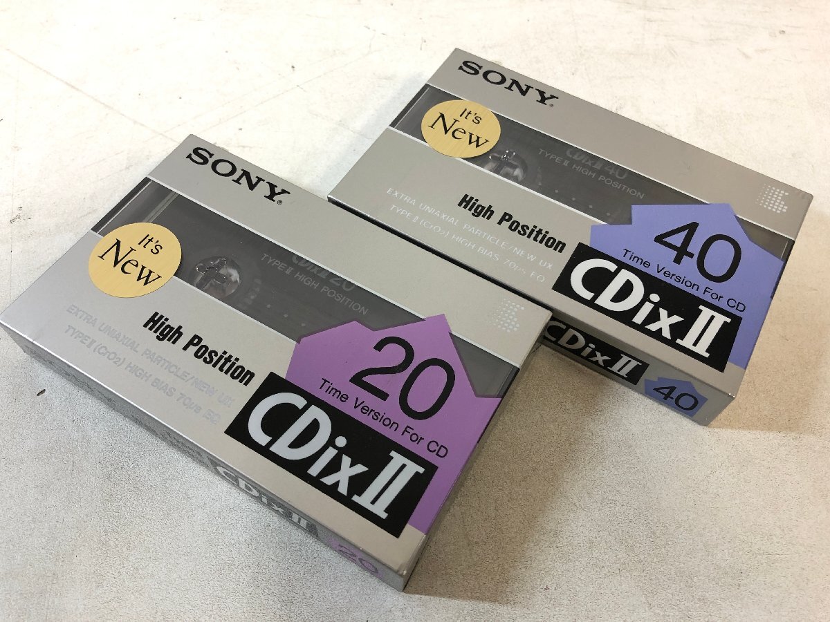 【未開封まとめて 26本】カセットテープ SONY『CDixⅡ20分×12本』+『CDixⅡ40分×14本』ハイポジション 生テープ ソニー ▲店_画像8