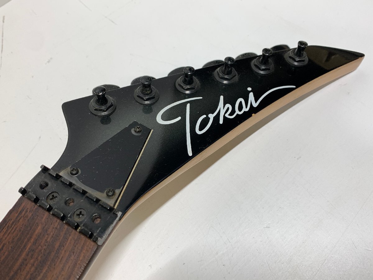 【ジャンク】Tokai エレキギター TRS-101 Floyd Rose Licensed フロイドローズ トレモロ 黒 ブラック系 ※引取り可 □の画像8