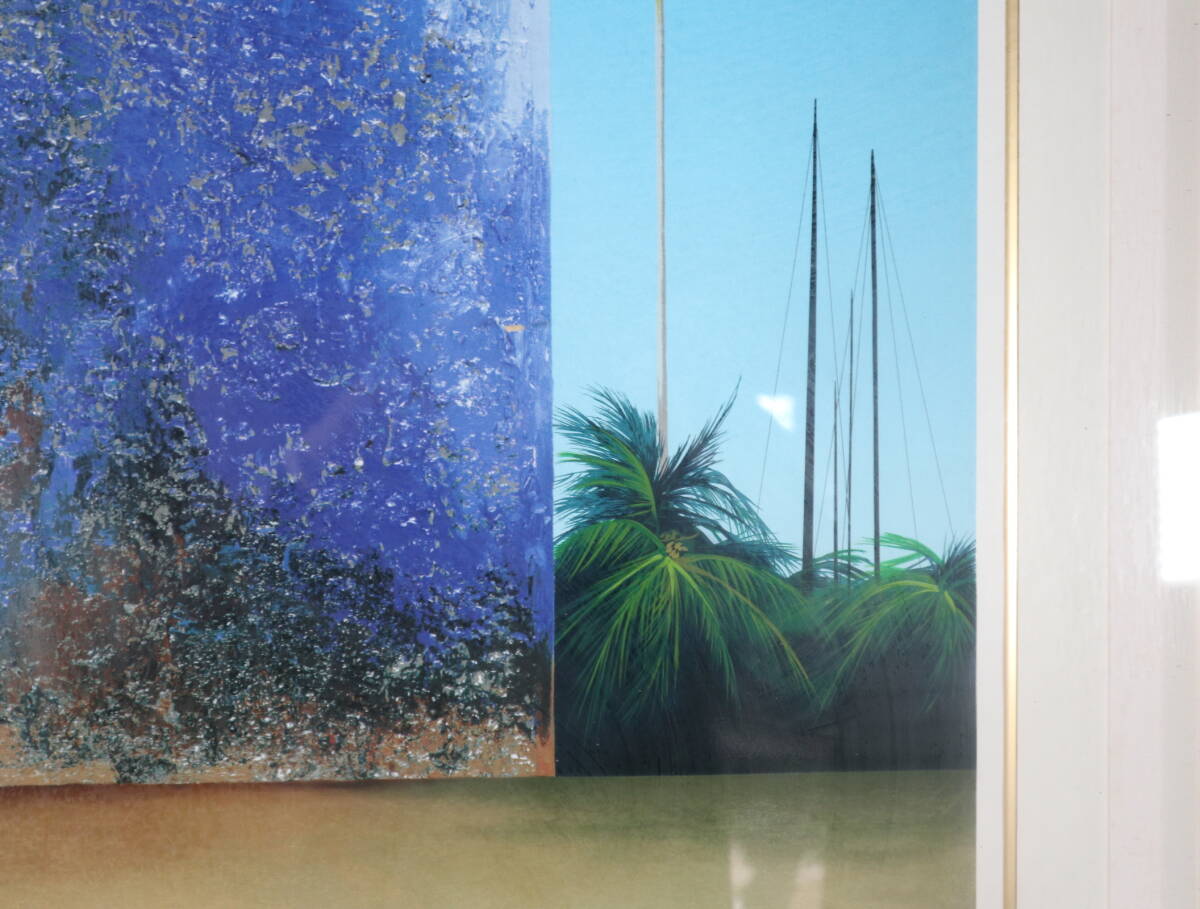 絵画・ミッシェル・パテュ「海を通して」・リトグラフ・EDNO１８番_画像4