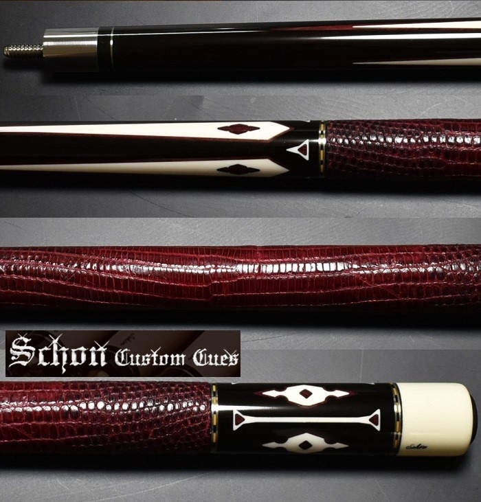 Yahoo!オークション - Schon Custom Cues 80' 4剣 リザード本革 Yahoo!オークション - Schon Custom Cues 80' 4剣 リザード本革