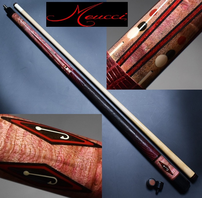 ◇old Meucci cues【 M-9 フック】メウチ 18山 リザード本革 ◇old Meucci cues【 M-9 フック】メウチ 18山 リザード本革