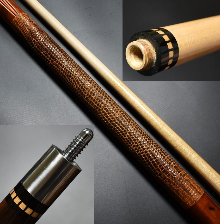 20740円 ☆old Adam cue 80'チューリップウッド4剣18山 リザード 20740円 ☆old Adam cue 80'チューリップウッド4剣18山 リザード