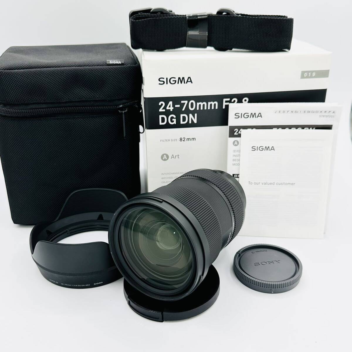 【美品】SIGMAシグマSonyEマウントレンズ24-70mmF2.8DGDNズーム標準フルサイズArtミラーレス専用_画像1