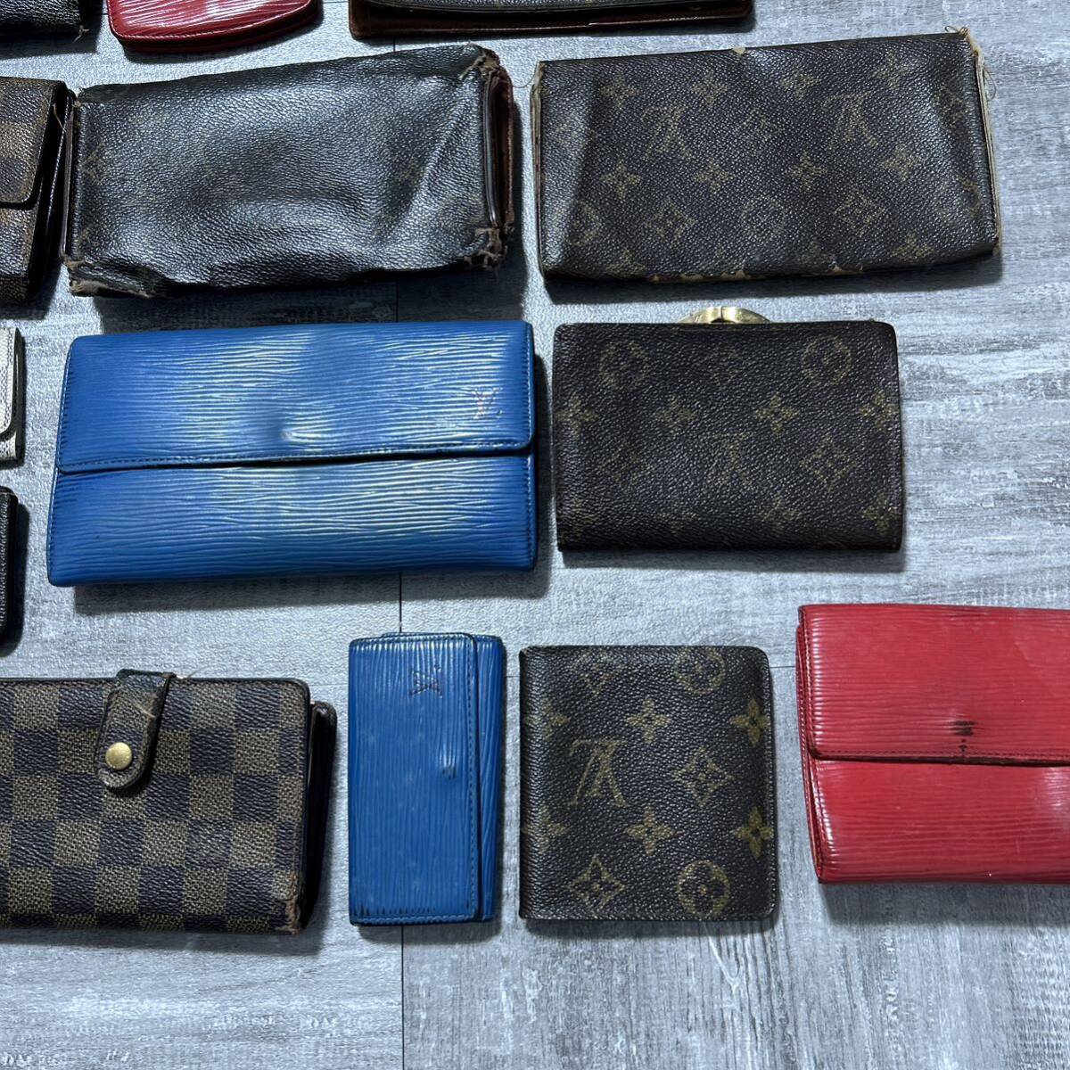 【1円スタート】【まとめ売り】 ルイヴィトン 財布 LOUIS VUITTON 長財布 ダミエ モノグラム コインケース キーケース エピ 30点セット ②_画像7