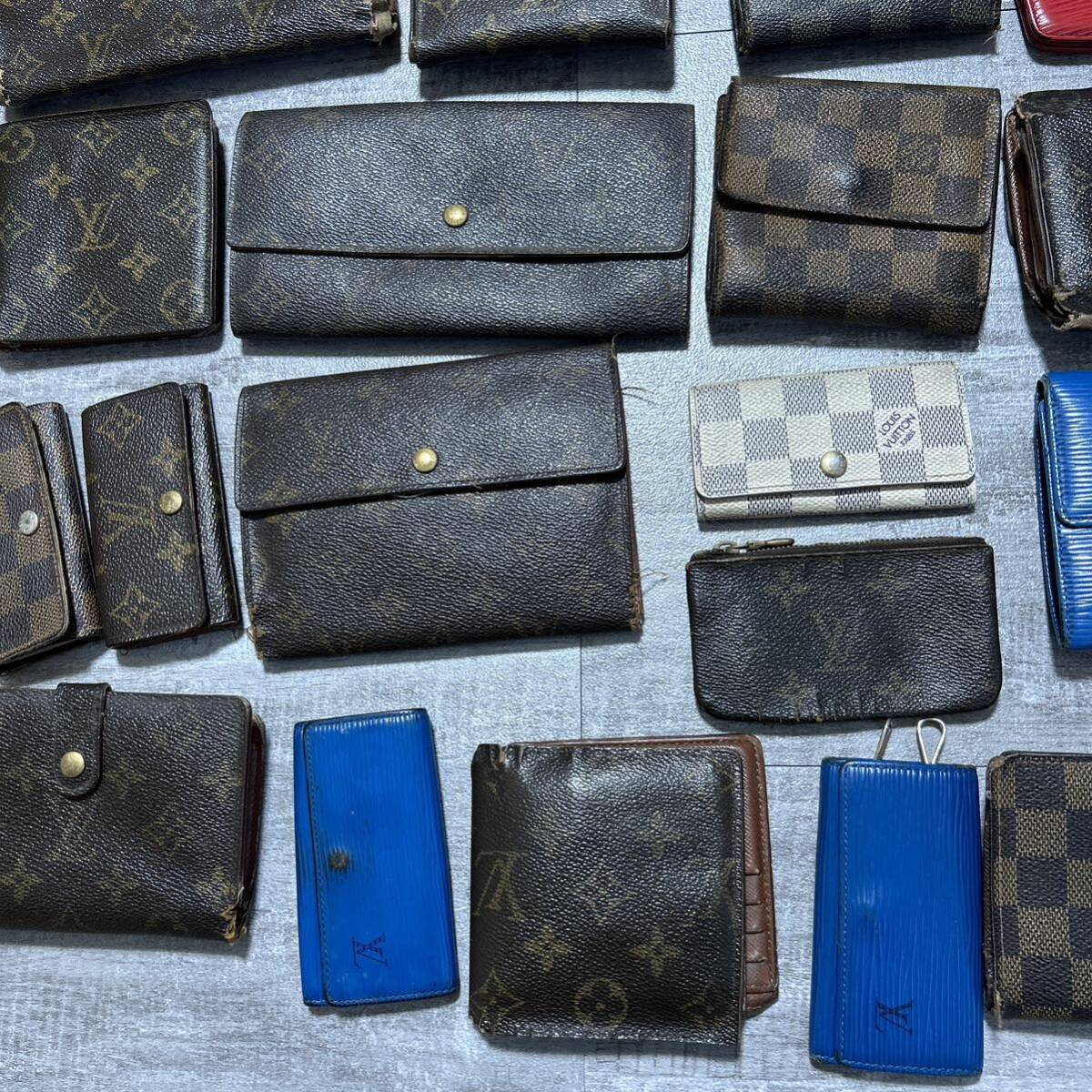 【1円スタート】【まとめ売り】 ルイヴィトン 財布 LOUIS VUITTON 長財布 ダミエ モノグラム コインケース キーケース エピ 30点セット ②_画像5