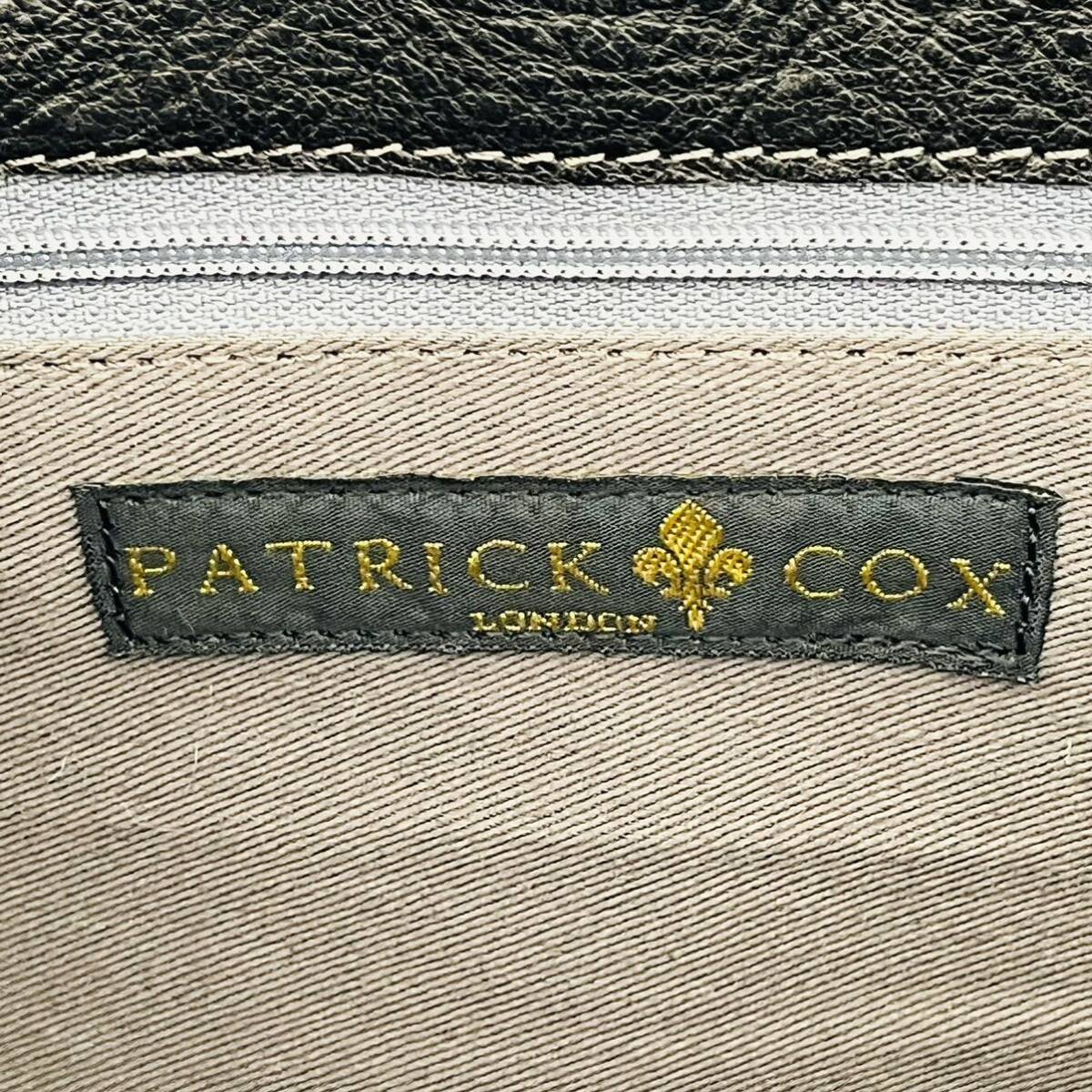 CD736cc PATRICK COX(パトリック・コックス) ハンドバッグ トートバッグ 黒 ビジネス レディース ブラック ロンドン キャンバス生地の画像7