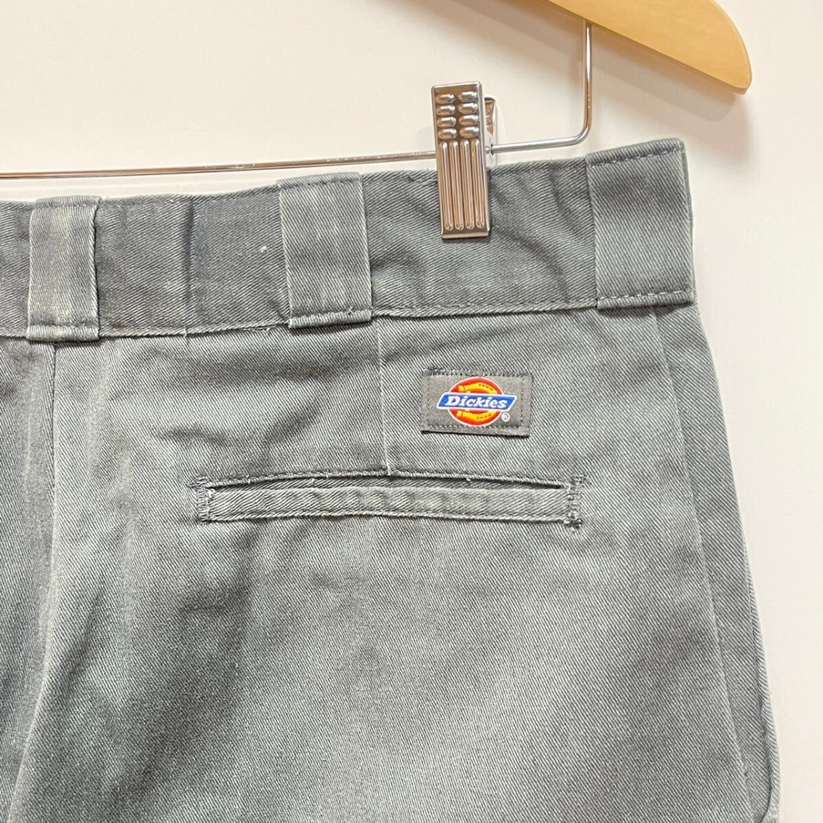 H7289gL メキシコ製 Dickies ディッキーズ サイズ40×28 (M位) ハーフパンツ ワークパンツ グレー メンズ ストリート カジュアル 古着_画像4